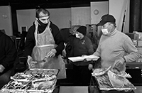 Soup Kitchen : St Luke's Lutheran Church : Hell's Kitchen : Food queues : Food lines : Hell's Kitchen : Streetlife, New York, Photo by Richard Moore